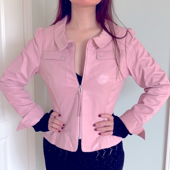 Brand new pink Danier leather jacket. - Picture 4 of 7